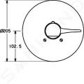 Hansa Mix Termostatick sprchov batria pod omietku, chrm