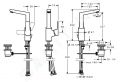 Hansa Twist Umvadlov batria s vpustom, chrm