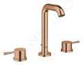 Grohe Essence Umvadlov batria s vpusou, 3-otvorov intalcia, Warm Sunset