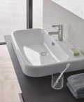 Duravit Happy D.2 Umvadlo 60x46 cm, s prepadom, s otvorom na batriu, WonderGliss, biela