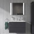 Duravit ME by Starck Umvadlo nbytkov Compact, 83x40 cm, s 1 otvorom na batriu, s WonderGliss, alpsk biela