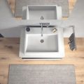 Duravit Vero Air Umvadlo nbytkov, 60x47 cm, s prepadom, bez otvoru na batriu, WonderGliss, biela