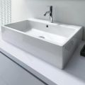 Duravit Vero Air Umvadlo nbytkov, 70x47 cm, s prepadom, otvor na batriu, biela