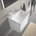 Duravit DuraSquare Umvadlo, 60x47 cm, bez prepadu, s otvorom na batriu, DuraCeram, WonderGliss, biela