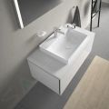 Duravit DuraSquare Umvadlov misa, 60x47 cm, bez prepadu, s otvorom na batriu, DuraCeram, WonderGliss, biela