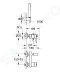 Grohe Concetto Vaov batria s prsluenstvom, chrm