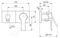 Hansa Ligna Sprchov batria pod omietku, chrm