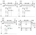 Hansgrohe Xanuia Q Umvadlo 70x48 cm, s prepadom, otvor na batriu, SmartClean, biela