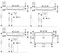 Hansgrohe Xanuia Q Umvadlo 80x48 cm, bez prepadu, otvor na batriu, SmartClean, biela