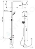 Ideal Standard Idealrain Cube Sprchov set 200, 1 prd, chrm