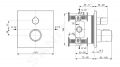 Ideal Standard CeraTherm Termostatick sprchov batria pod omietku, Silver Storm