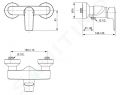 Ideal Standard Connect Air Sprchov batria, Silver Storm