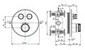 Ideal Standard CeraTherm Navigo Termostatick sprchov batria pod omietku na 2 spotrebie, hodvbna ierna