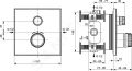 Ideal Standard CeraTherm Navigo Termostatick sprchov batria pod omietku, chrm