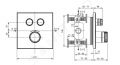 Ideal Standard CeraTherm Navigo Termostatick sprchov batria pod omietku na 2 spotrebie, chrm