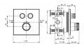 Ideal Standard CeraTherm Navigo Termostatick sprchov batria pod omietku na 2 spotrebie, hodvbna ierna