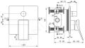 Ideal Standard Conca Tap Batria pod omietku, na 2 spotrebie, chrm