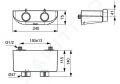 Ideal Standard CeraPlus Termostatick sprchov batria, chrm