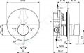 Ideal Standard CeraLine Sprchov batria pod omietku s 1 vstupom, ierna