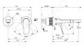 Ideal Standard La Dolce Vita Umvadlov batria pod omietku, 2-otvorov intalcia, chrm