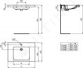 Ideal Standard Connect Freedom Umvadlo, 60x56 cm, 1 otvor na batriu, bez prepadu, s Ideal Plus, biela