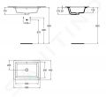 Ideal Standard Strada Umvadlo 60x44x17 cm, biela