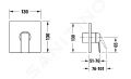 Duravit Manhattan Sprchov batria pod omietku, s telesom, chrm