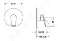 Duravit DuraStyle Basic Sprchov batria pod omietku, chrm