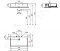Ideal Standard Extra Umvadlo na dosku, 70x45 cm, s prepadom, 3 otvory na batriu, biela