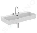 Ideal Standard Extra Umvadlo, 100x45 cm, s prepadom, 3 otvory na batriu, biela