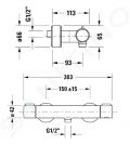 Duravit Termostatick sprchov batria, kefovan bronz